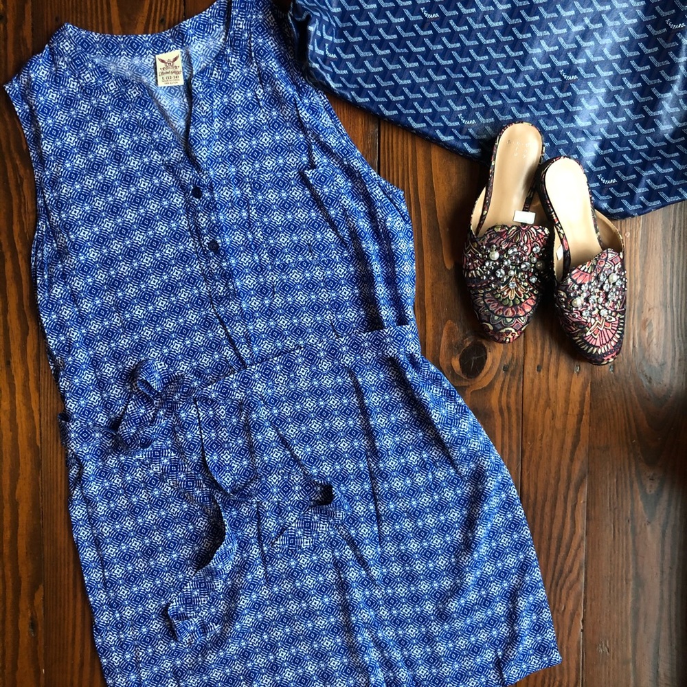 Faded Glory Sleeveless Dress with a Tie